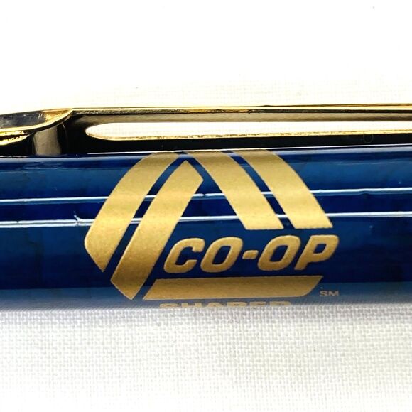 Credit Union Pen Lot of 5 NEW Co-Op Shared Branching Bank Advertising Blue Gold - Picture 2 of 11